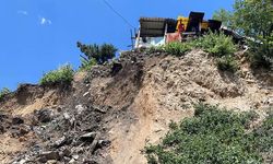 Karabük’te heyelan sonrası 5 ev boşaltıldı