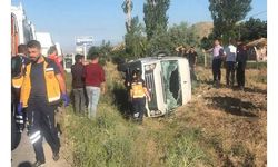 Kayseri'de işçi servisi devrildi: 9 yaralı