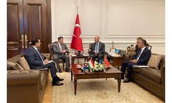 Bakan Soylu, Tacikistanlı mevkidaşı Rahimzoda'yı makamında ağırladı