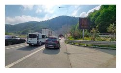 Bolu Dağı geçişinde 'bayram' trafiği
