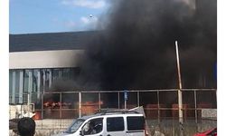 Bursa'da hastane bahçesinde yangın