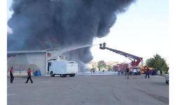 Denizli Emniyet Müdürlüğü'nün lojistik deposunda yangın