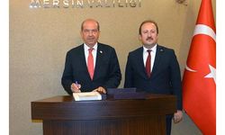 KKTC Cumhurbaşkanı Ersin Tatar Mersin'de