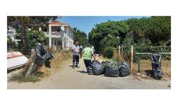 Marmaraereğlisi'nde tatilcilerden geriye 483 ton çöp kaldı