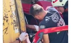 TEM'de peş peşe hafriyat kamyonu kazaları