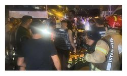 Yangın bölgesinde görevli bekçiye otomobil çarptı