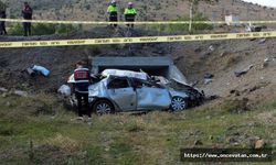 Yozgat'ta otomobil menfeze düştü