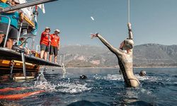 Türkiye Serbest Dalış Şampiyonası Kaş'ta yapılıyor