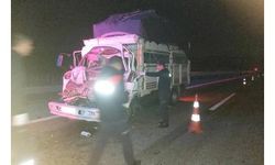 Kamyona arkadan çarpan kamyonetteki 2 kişi öldü