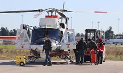 Adana'dan Hatay Samandağ'a askeri helikopterle jeneratör sevkiyatı yapılıyor