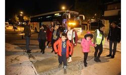 Depremden etkilenen vatandaşların bazıları misafir edilmek üzere Bodrum'da getirildi