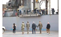İnsani yardım malzemeleri taşıyan ABD gemisi Mersin Limanı'na geldi
