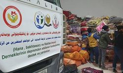 Irak Kürt Bölgesel Yönetimi'nden Şanlıurfa'daki depremzedelere 2 tır insani yardım