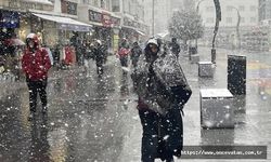 Bolu'da kar yağışı etkili oluyor