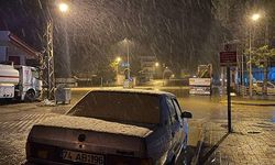 Karabük'ün yüksek kesimlerine kar yağdı