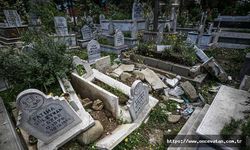 Hatay'daki mezarlıklarda da depremin tahribatı büyük oldu