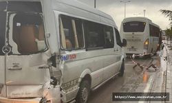 Kocaeli'de zincirleme trafik kazasında 6 işçi yaralandı