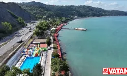 Zonguldak'taki Sevgi ve Barış Plajı'na "mavi bayraklı" verildi