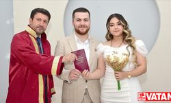 Kahramanmaraş'ta depremlerden dolayı ertelenen nikahlar kıyılıyor