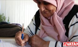 Enkazdan çıkarılan yaşlı kadın konteyner kentte okuma yazma öğrendi