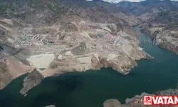 Yusufeli Barajı ve HES'te su yüksekliği 134 metreyi aştı