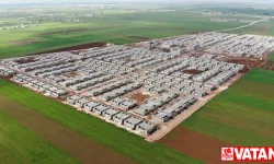 Suriyelilerin eve dönüşü için briket ev yapımları hızla devam ediyor