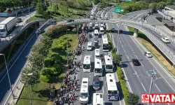 İstanbul trafiğinde "Büyük İstanbul Mitingi" yoğunluğu