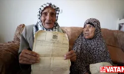 Nekbe'nin tanığı Filistinli yaşlı çift, topraklarına "dönüş" umudunu hala koruyor
