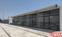Hatay'da yapımı tamamlanan 96 prefabrik iş yerinin anahtarı teslim edildi