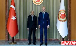 TBMM Başkanı Kurtulmuş, eski Malezya Başbakanı Muhammed'i kabul etti