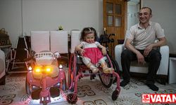 Omurga hastası kızının yaşamını kolaylaştıracak araç gereç tasarlıyor