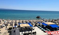 Saros Körfezi sahillerinde bayram tatili yoğunluğu