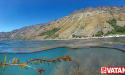 Bitlis'teki Nemrut Krater Gölü havadan ve su altından görüntülendi