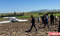 Aksaray'da düşen sivil eğitim uçağındaki 2 kişi yaralandı