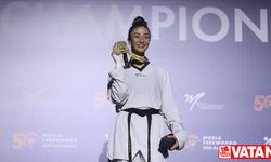 Milli sporcu Nafia Kuş, Dünya Tekvando Şampiyonası'nda altın madalya kazandı