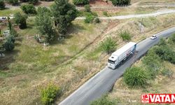 Mobil sosyal market tırı Kahramanmaraş'ta 60 bini aşkın kişiye ulaştı