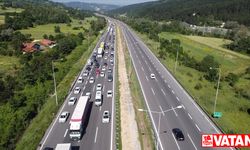 Anadolu Otoyolu'nun Bolu geçişinde yoğunluk yaşanıyor
