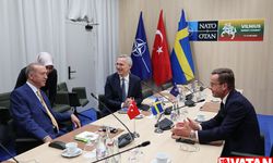 Cumhurbaşkanı Erdoğan, NATO Genel Sekreteri Stoltenberg ve İsveç Başbakanı Kristersson'la görüştü