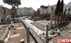 Roma'da Julius Caesar'ın katledildiği meydan halka açıldı