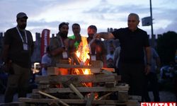 Başkan Turan, Yedikule Hisarı'nda kamp ateşini yaktı