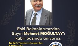Mehmet Moğultay kabri başında anılacak