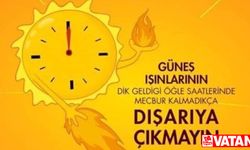 Güneş Çarpmasına Dikkat