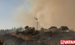 Rodos'taki orman yangını hala devam ediyor