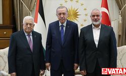 Cumhurbaşkanı Erdoğan, Abbas ve Heniyye ile bir araya geldi