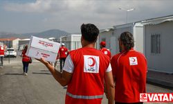 Türk Kızılay, deprem bölgesinde 50 ton kurban payı dağıttı