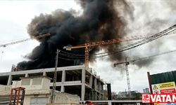 Beylikdüzü'nde inşaat halindeki binada çıkan yangın söndürüldü
