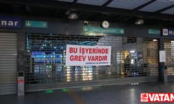İzmir'de metro ve tramvay çalışanlarının grevi nedeniyle ulaşımda aksamalar yaşanıyor