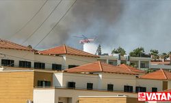 Rodos'taki orman yangını devam ediyor