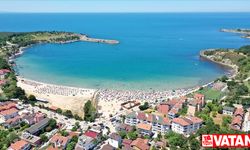 Kocaeli'de mavi bayraklı plajlarda bayram tatili hareketliliği yaşandı