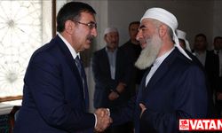 Cumhurbaşkanı Yardımcısı Yılmaz'dan Seyyid Abdulbaki Elhüseyni'nin ailesine taziye ziyareti